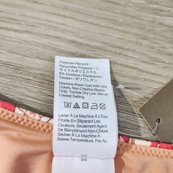 J. Crew Curved Waist Cheeky Bikini Bottom Tossed Floral New With Tags Womens L - Picture 11 of 16